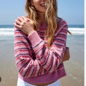 Sundry Stripe Raglan Sweater